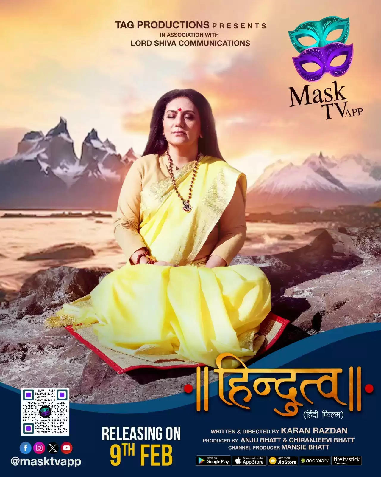 मास्क टीवी ओटीटी पर रामायण की सीता ने हिंदुत्व में गुरु माँ बनकर कहा की हिंदुत्व आक्रमण नहीं समर्पण सिखाता है ।
