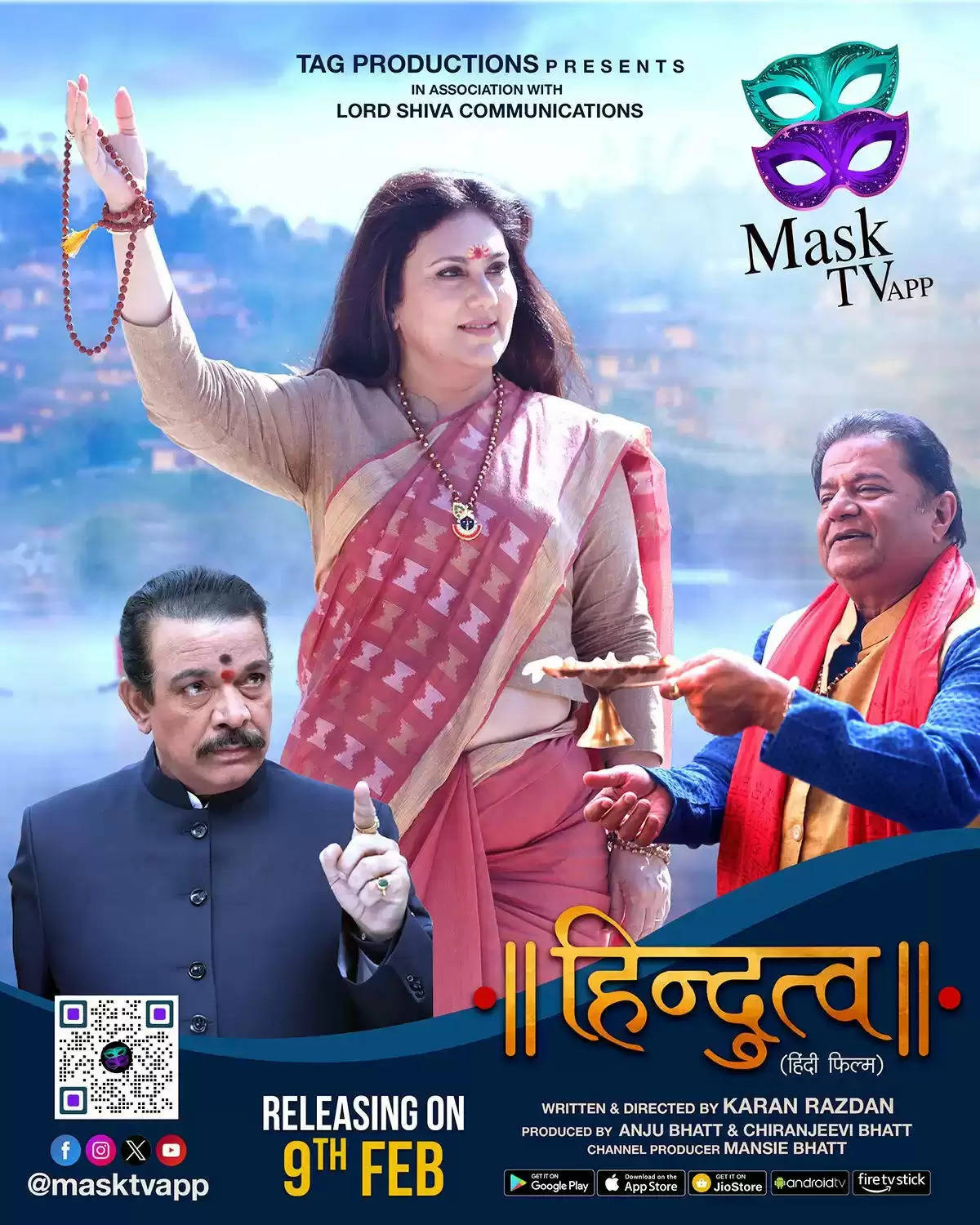 मास्क टीवी ओटीटी पर रामायण की सीता ने हिंदुत्व में गुरु माँ बनकर कहा की हिंदुत्व आक्रमण नहीं समर्पण सिखाता है ।