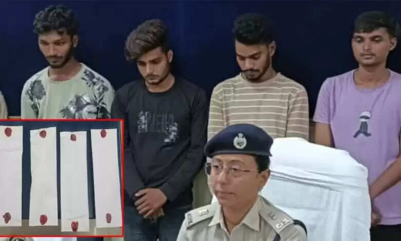 पुलिस ने घेराबंदी पकड़े ब्राउन शुगर और अफीम की तस्करी करते 4 तस्कर