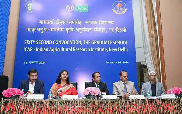 भारतीय कृषि अनुसंधान संस्थान, दिल्ली का 62वां दीक्षांत समारोह 9 फरवरी को