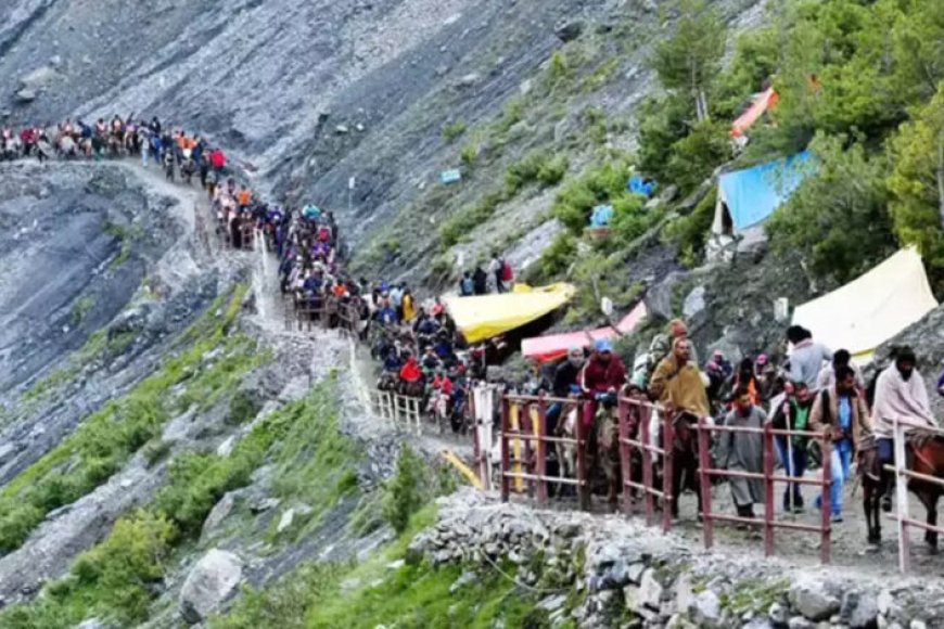 अमरनाथ-यात्रा-फिर-शुरू,-श्रद्धालुओं-में-उत्साह,-7908-का-जत्था-रवाना,-खराब-मौसम-के-चलते-यात्रा-रोकी-गई-थी