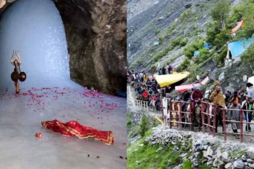 बाबा-बर्फानी-के-दर्शन-को-उमड़ा-जनसैलाब:-2-लाख-से-ज़्यादा-श्रद्धालु-कर-चुके-हैं-यात्रा