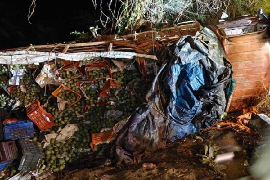 आंध्र-प्रदेश-में-भीषण-हादसा:-आमों-से-लदा-ट्रक-पलटा,-9-मजदूरों-की-मौत,-10-घायल