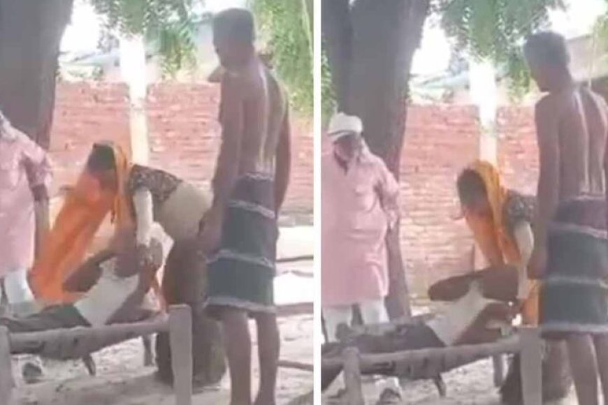 बहू-का-कहर:-ससुर-को-चारपाई-से-बांधा,-थप्पड़ों-की-बारिश…वीडियो-हुआ-वायरल
