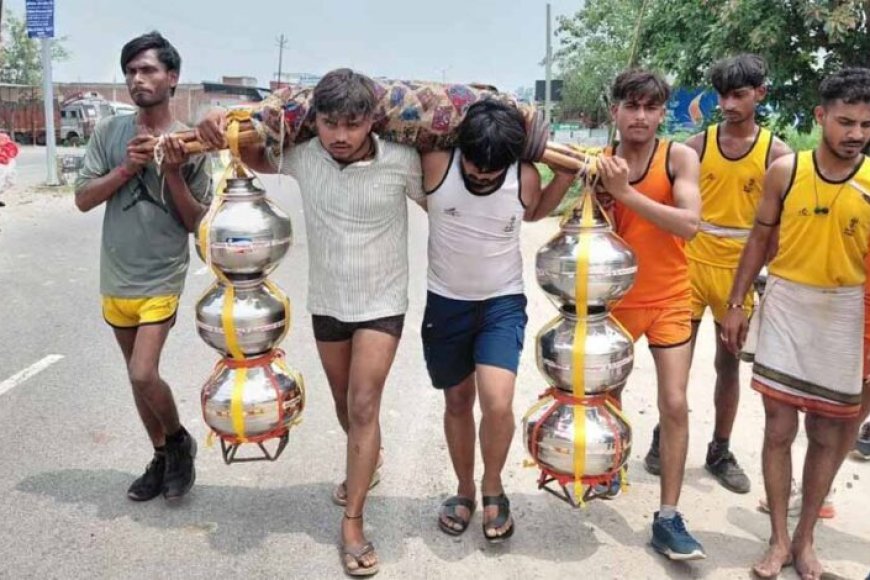 151-किलो-की-कांवड़-उठाकर-निकले-मुस्लिम-श्रद्धालु,-बोले-हमारी-पहली-पहचान-सनातन-है