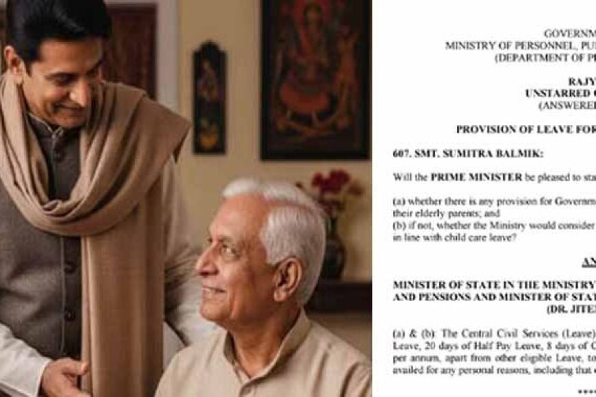 केंद्रीय-कर्मचारियों-को-बड़ी-सौगात:-अब-बुजुर्ग-माता-पिता-की-सेवा-के-लिए-साल-में-30-दिन-की-छुट्टी
