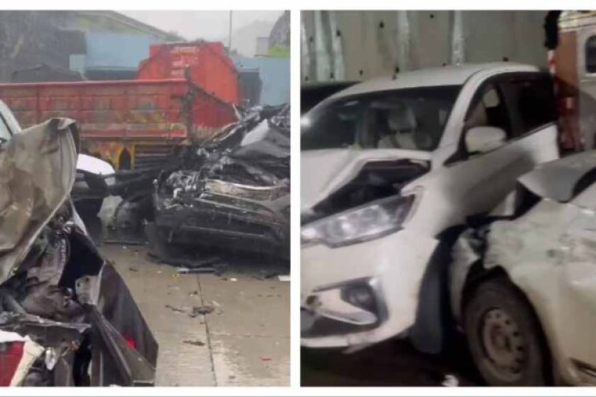 मुंबई-पुणे-एक्सप्रेसवे-पर-भीषण-हादसा:-16-गाड़ियां-आपस-में-टकराईं,-1-की-मौत,-कई-घायल