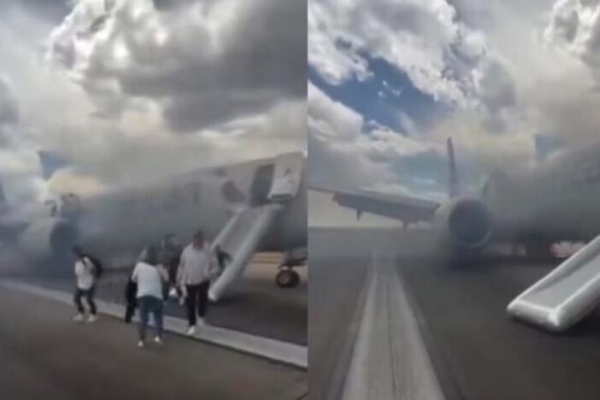 टेकऑफ-से-पहले-बड़ा-हादसा-टला,-लैंडिंग-गियर-में-आग-के-बावजूद-सुरक्षित-बचा-विमान