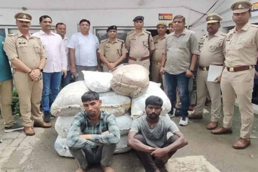 ट्रक-की-केबिन-में-छिपा-रखा-था-50-लाख-का-अफीम-डोडा,-दो-तस्कर-धराए