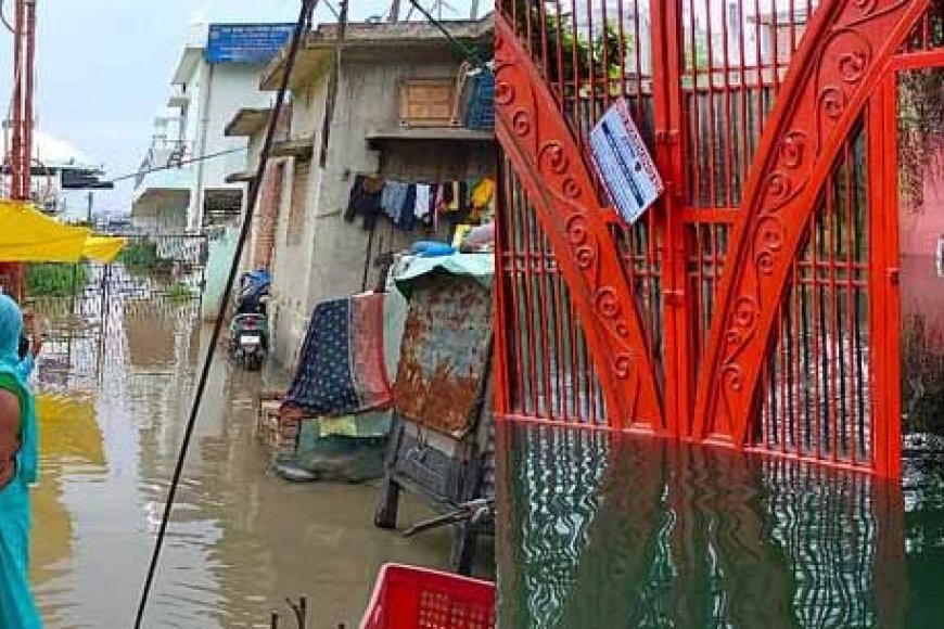 गंगा-का-रौद्र-रूप:-विश्वनाथ-मंदिर-की-सीढ़ियों-को-डुबोया,-अस्सी-घाट-पर-सड़क-तक-पहुँचा-पानी