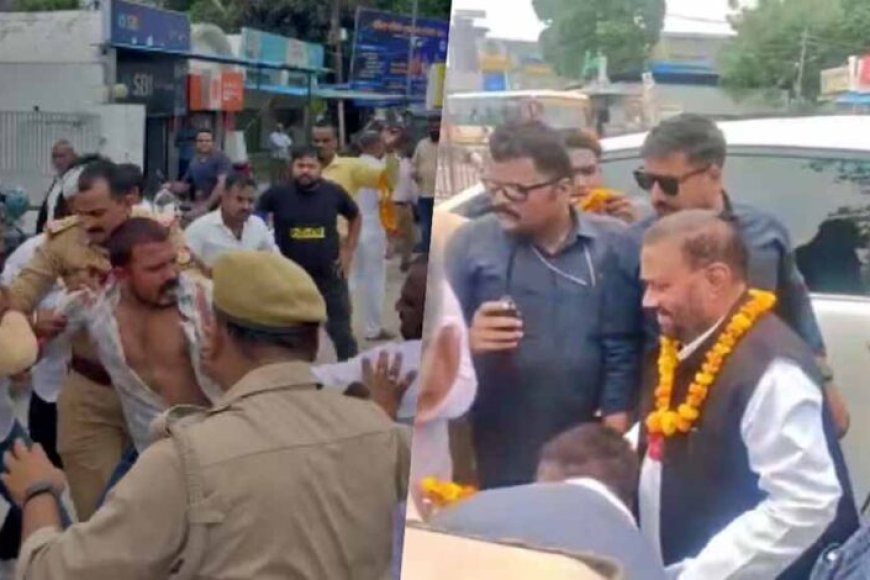 रायबरेली-में-स्वामी-प्रसाद-मौर्य-को-दो-युवकों-ने-मारा-थप्पड़,-भड़के-समर्थकों-ने-की-जमकर-धुनाई