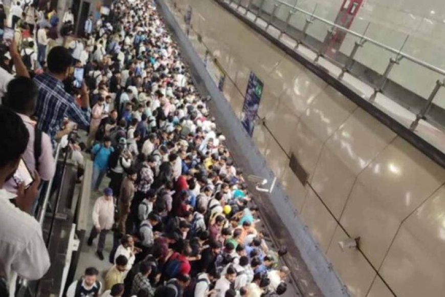 रक्षा-बंधन-पर-दिल्ली-मेट्रो-में-उमड़ा-सैलाब,-81-लाख-से-ज्यादा-यात्रियों-ने-किया-सफर