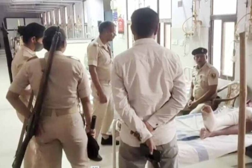 हथकड़ी-और-गोली-के-बावजूद-पुलिस-को-चकमा,-दरोगा-की-मां-का-हत्यारोपी-अस्पताल-से-फरार