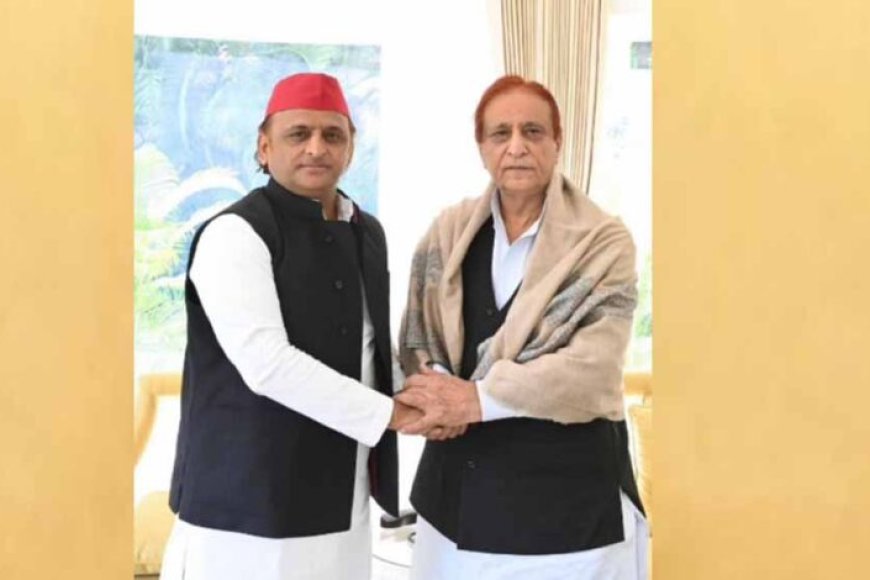 जेल-से-रिहाई-के-44-दिन-बाद-लखनऊ-पहुंचे-आजम-खान,-अखिलेश-यादव-से-की-मुलाकात