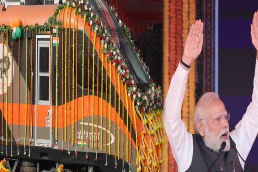 प्रधानमंत्री-मोदी-ने-काशी-से-चार-नई-वंदे-भारत-ट्रेनों-को-दिखाई-हरी-झंडी