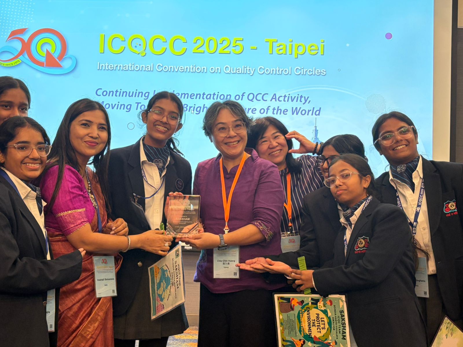 scindiya-kanya-vidalaya,-gwalior-wins-2-gold-awards-at-the-icqcc-2025-taiwan